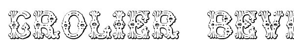 Grolier Beveled font preview